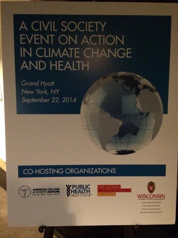 Civil Society Event on Action in Climate Change and Health